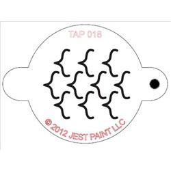 TAP Stencil Outlined Scales 018