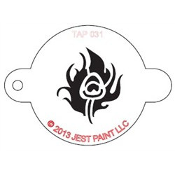 TAP Stencil Peacock Feather 031