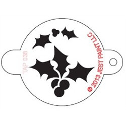 TAP Stencil Holly Leaf and Berries 038