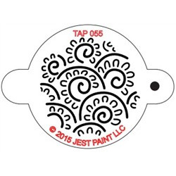 TAP Stencil Henna Floral Swirls 055