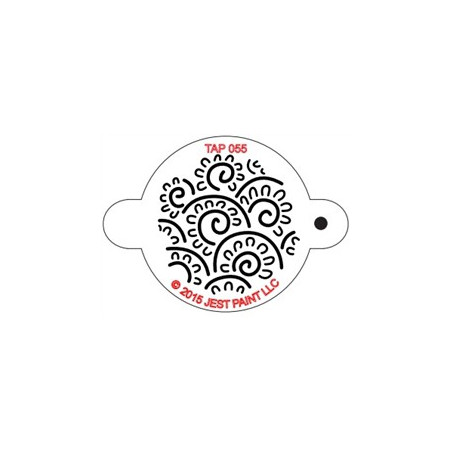 TAP Stencil Henna Floral Swirls 055