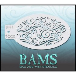 Schminken & Facepaint | Schminkschablone | BAM2005 | Klassische Schnörkel