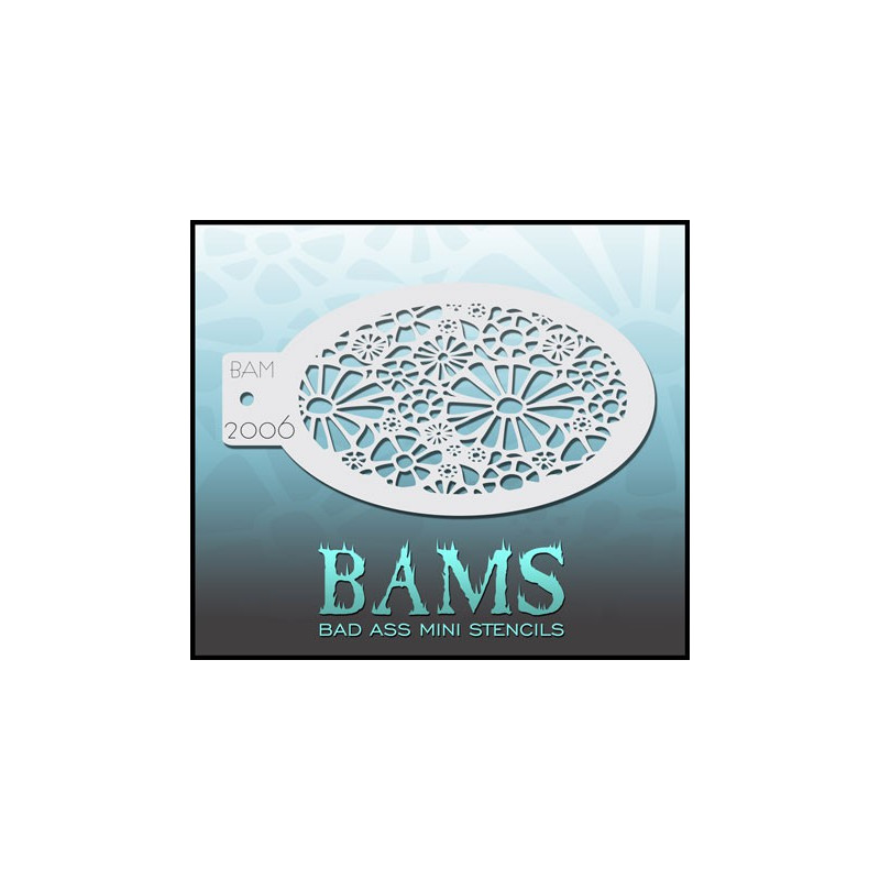 Schminken & Facepaint | Schminkschablone | BAM2006 | Blumenmandala