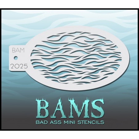 Schminken & Facepaint | Schminkschablone | BAM2025 | Wellen
