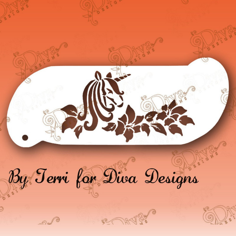 Forehead Unicorn  - Diva Designs Schminkstencil