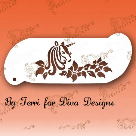 Forehead Unicorn  - Diva Designs Schminkstencil