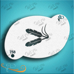 Indian Feathers  - Diva Designs Schminksjabloon