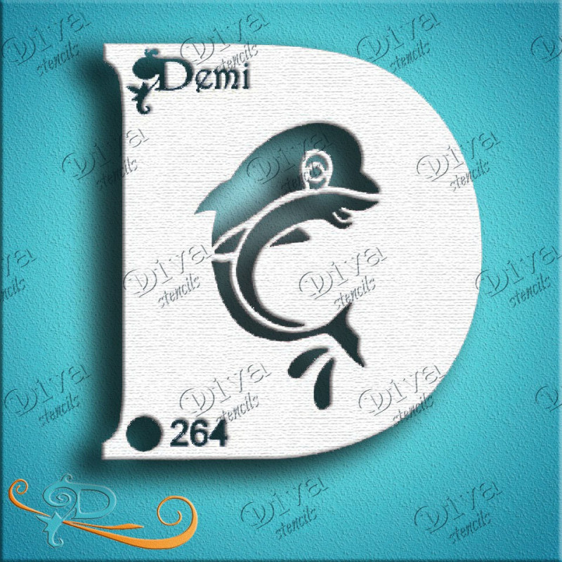 Diva Dolfijn - Schminksjabloon