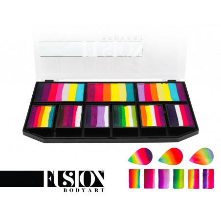Fusion Splitcake Palette - Rainbow Splash