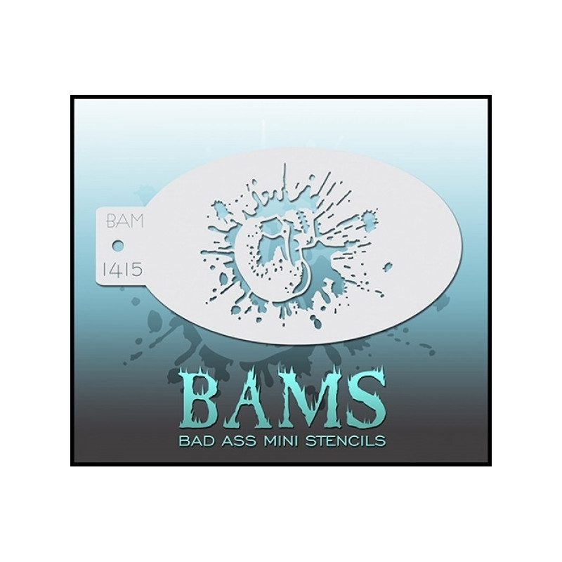 Schminken & Facepaint | Schminkschablone | BAM1415 | Farbspritzer