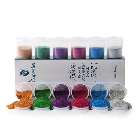 Cosmetic Glitters 6-pack - Laser