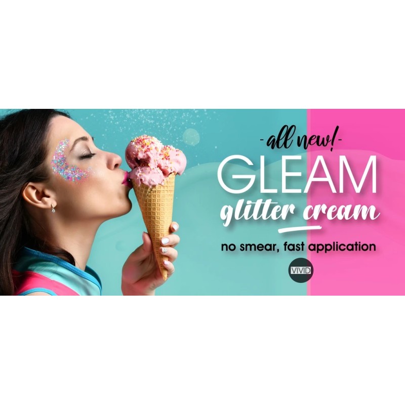 Vivid GLEAM | Face- & Bodyart Glitters| Festivalglitter | Glittercream
