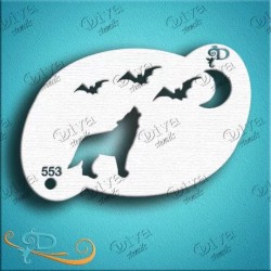 Howling Wolf - Diva Schmink Sjabloon