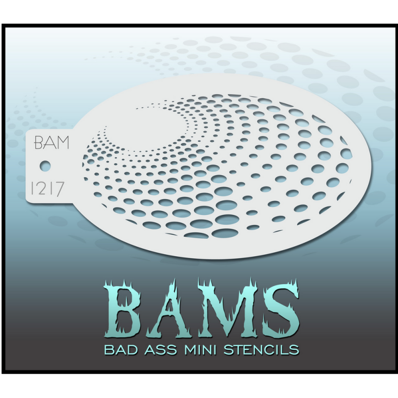 Schminken & Facepaint | Schminkschablone | BAM1217 | Punktwirbel