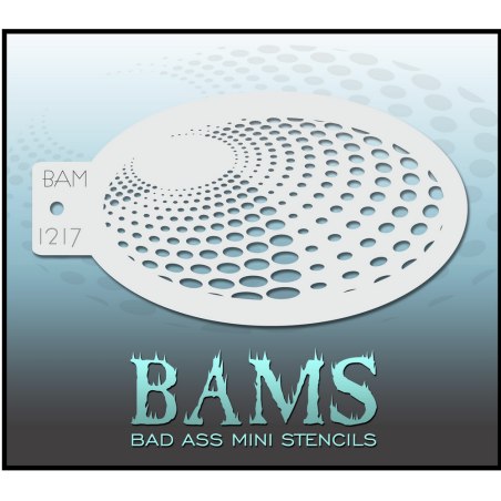 Schminken & Facepaint | Schminkschablone | BAM1217 | Punktwirbel