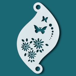 Schminkschablone Details | Superstar Facepaint Stencil - Flower Power