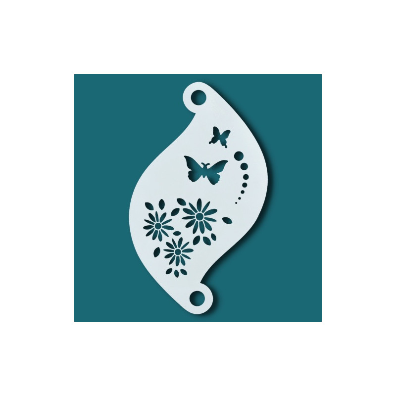 Schminkschablone Details | Superstar Facepaint Stencil - Flower Power