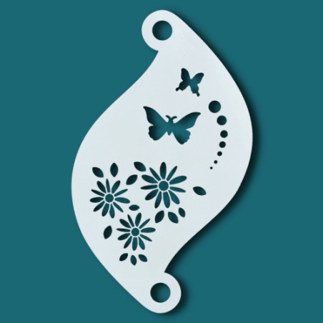 Schminkschablone Details | Superstar Facepaint Stencil - Flower Power