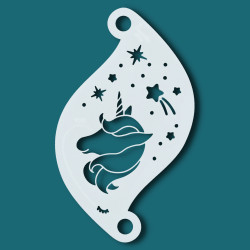 Schminkschablone Details | Superstar Schminksjablone - Starlight Unicorn