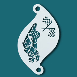 Schminkschablone Details | Superstar Schminksjablone - F1 Race Car