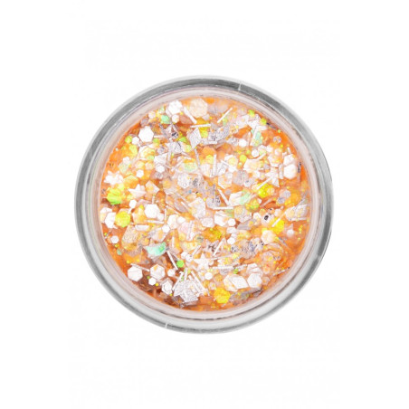 PartyXplosion | Face- & Bodyart Glitters Creme| Festivalglitter | Orange Candy