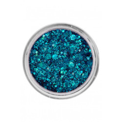 PartyXplosion | Face- & Bodyart Glitters Creme| Festivalglitter | Peacock Blue
