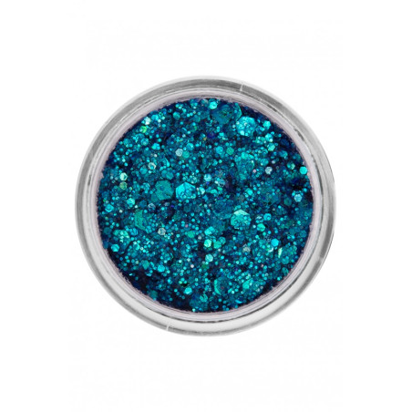 PartyXplosion | Face- & Bodyart Glitters Creme| Festivalglitter | Peacock Blue