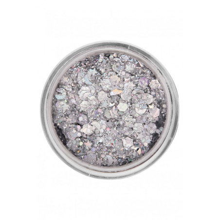 PartyXplosion | Face- & Bodyart Glitters Creme| Festivalglitter | Lucky Silver