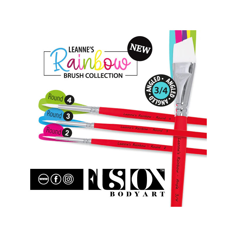 Leannes Collection Pinsel – Professionelle Facepainting-Pinsel