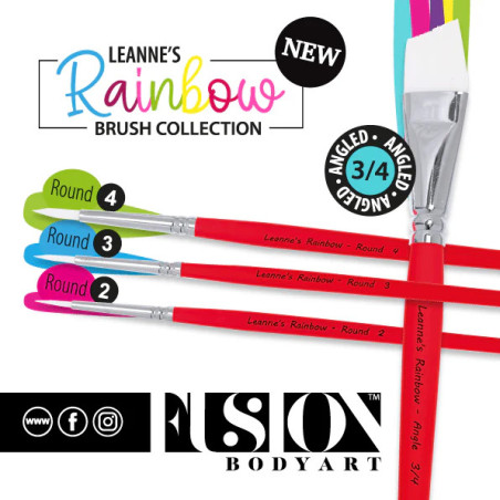 Leannes Collection Pinsel – Professionelle Facepainting-Pinsel