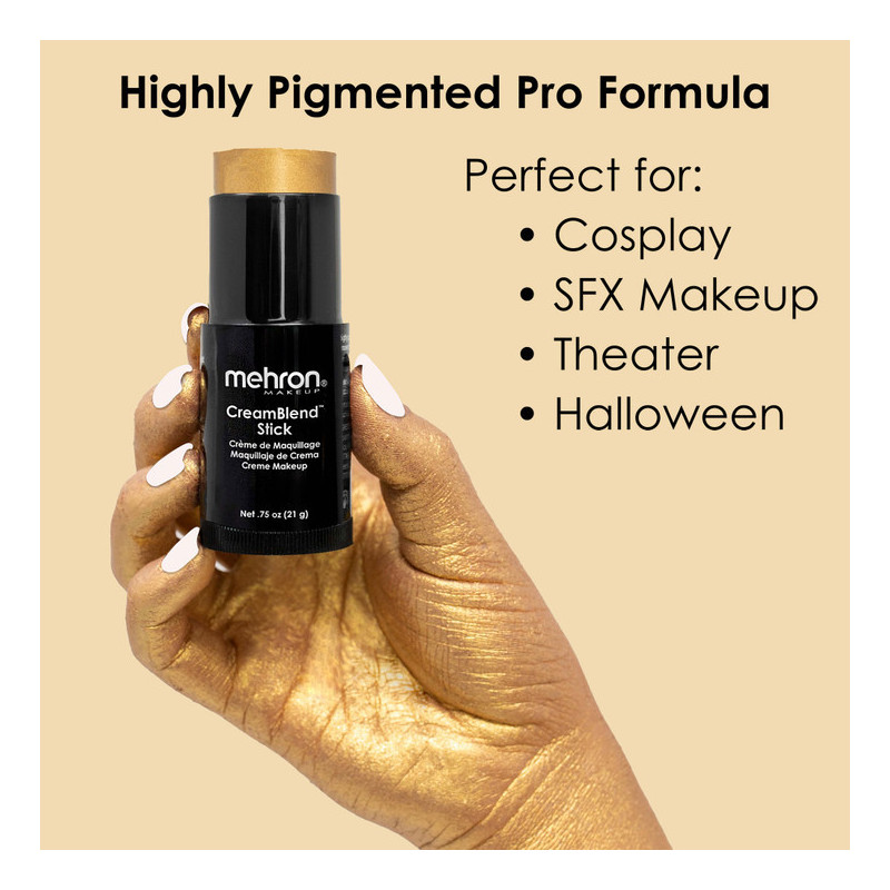 Mehron CreamBlend Stick | Hochpigmentiertes Creme-Make-up | Sofort ab Lager verfügbar