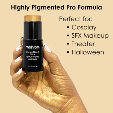Mehron CreamBlend Stick | Hochpigmentiertes Creme-Make-up | Sofort ab Lager verfügbar