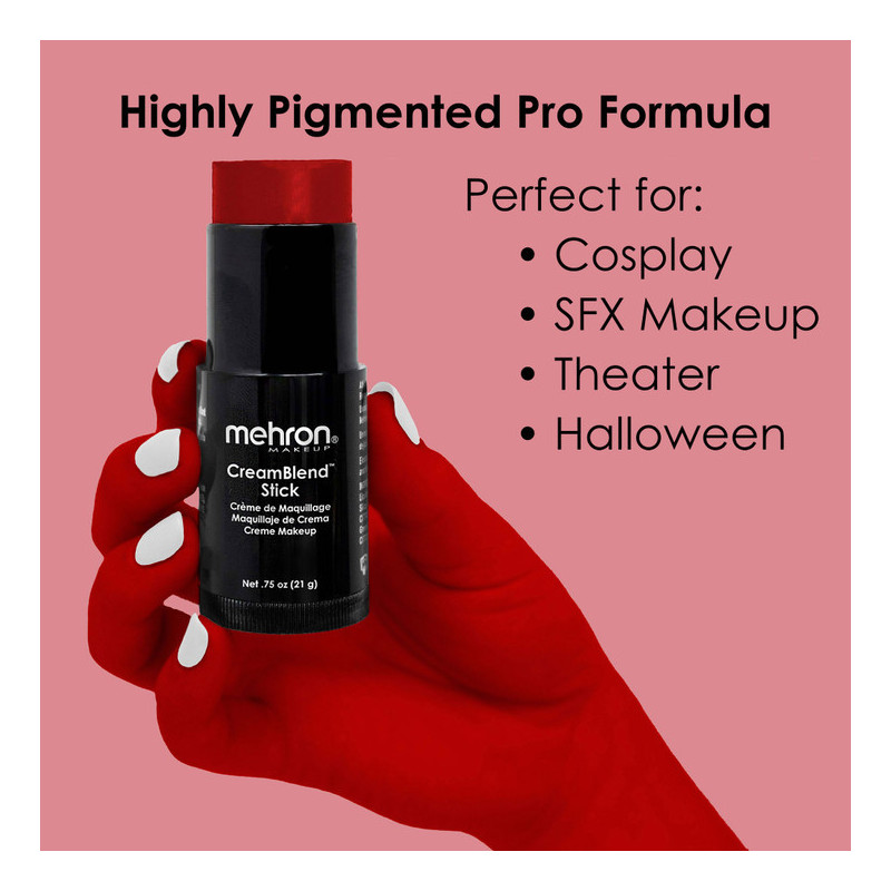 Mehron CreamBlend Stick | Hochpigmentiertes Creme-Make-up | Sofort ab Lager verfügbar