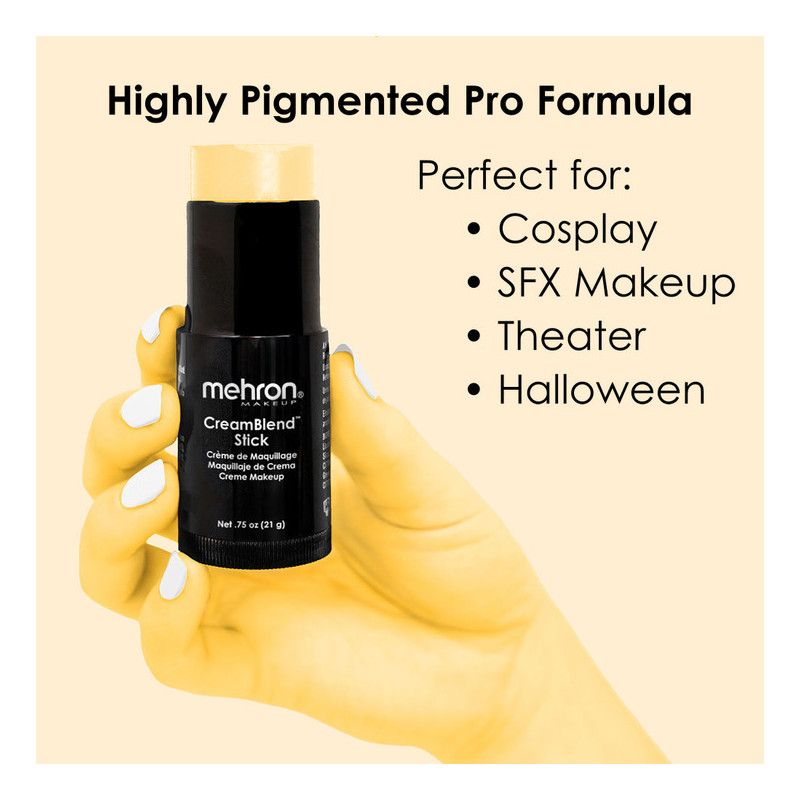 Mehron CreamBlend Stick | Hochpigmentiertes Creme-Make-up | Sofort ab Lager verfügbar