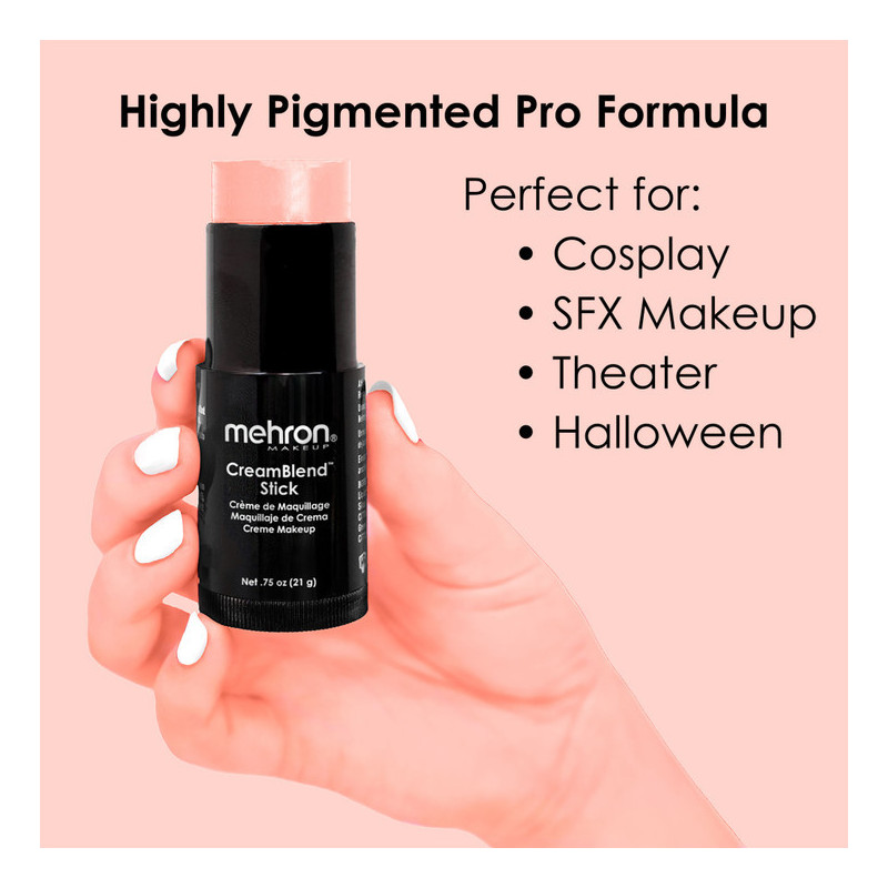 Mehron CreamBlend Stick | Hochpigmentiertes Creme-Make-up | Sofort ab Lager verfügbar