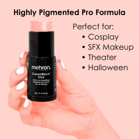 Mehron CreamBlend Stick | Hochpigmentiertes Creme-Make-up | Sofort ab Lager verfügbar