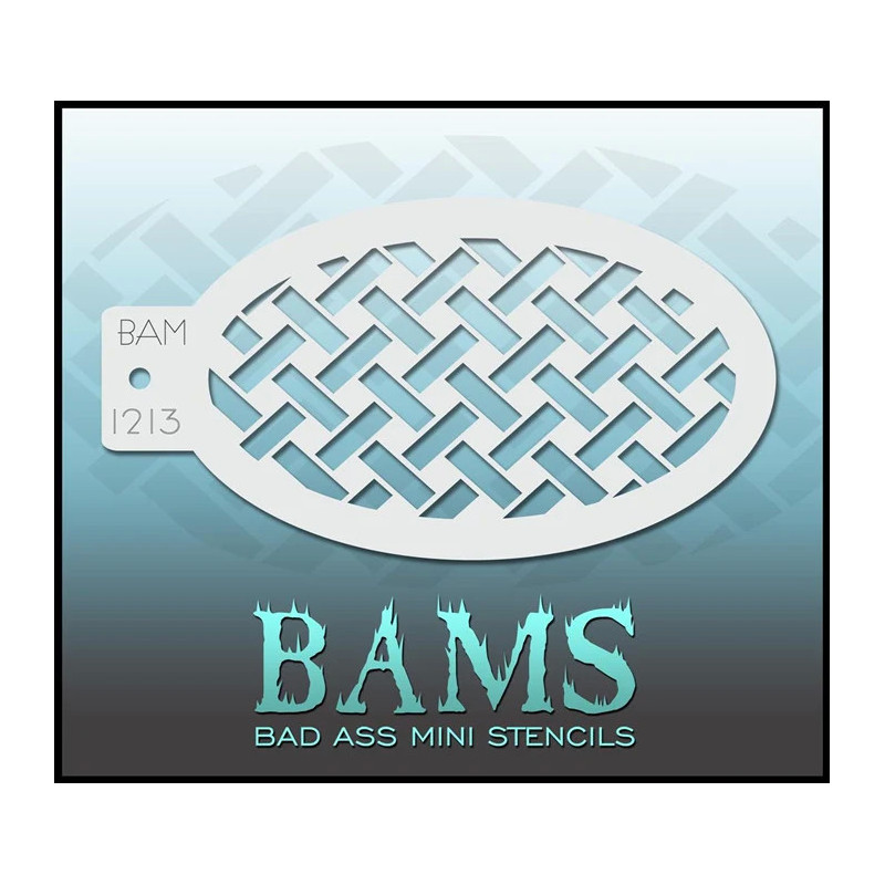 Schminken & Facepaint | Schminkschablone | BAM1213 | Geflochtenes Muster