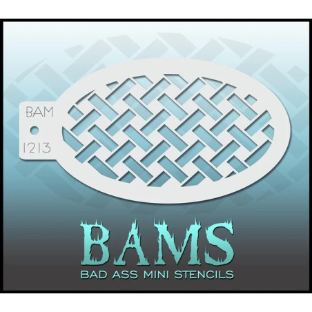 Schminken & Facepaint | Schminkschablone | BAM1213 | Geflochtenes Muster