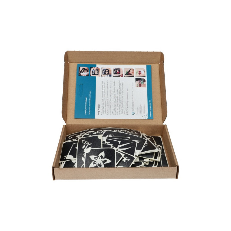 Superstar BIG Mix XXL Glitzer-Tattoo-Schablonen | Set mit 100 Motiven