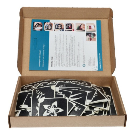 Superstar BIG Mix XXL Glitzer-Tattoo-Schablonen | Set mit 100 Motiven