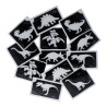 Superstar Glitzer-Tattoo-Set DINO| 12 niedliche Schablonen