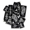 Superstar Glitzer-Tattoo-Set TRIBAL | 12 niedliche Schablonen