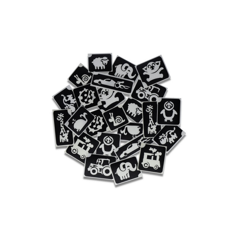 Superstar Glitzer-Tattoo-Set CUTE XL | 24 niedliche Schablonen