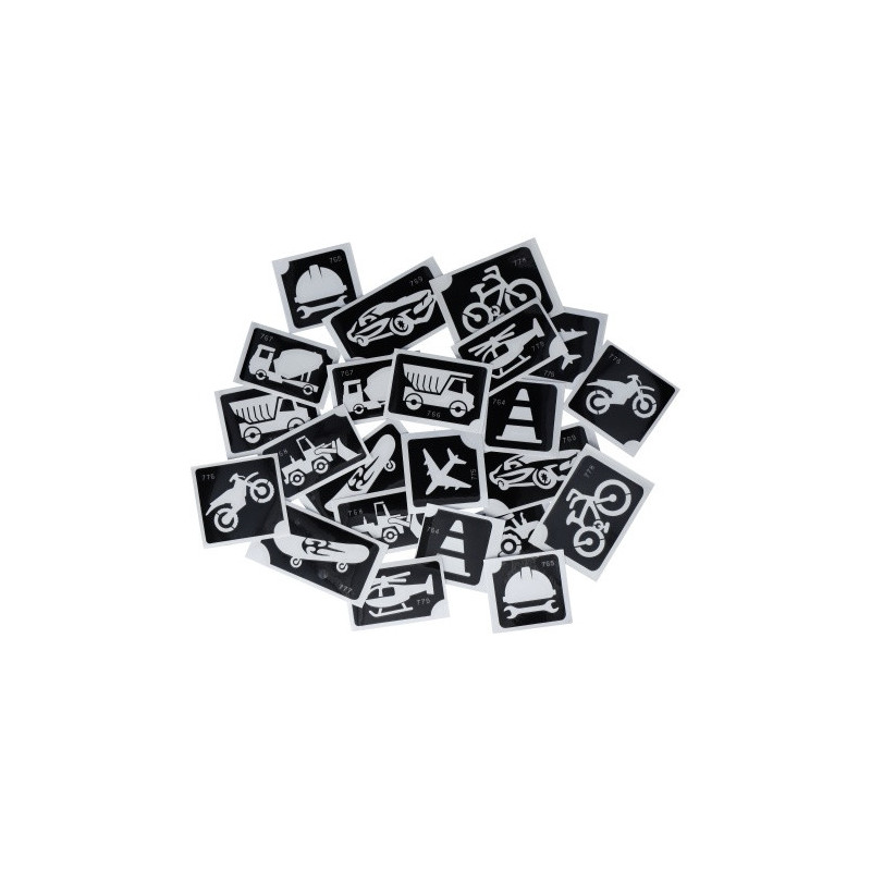 Superstar Glitzer-Tattoo-Set ON THE ROAD | 24 niedliche Schablonen