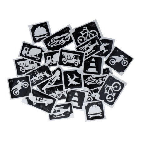 Superstar Glitzer-Tattoo-Set ON THE ROAD | 24 niedliche Schablonen