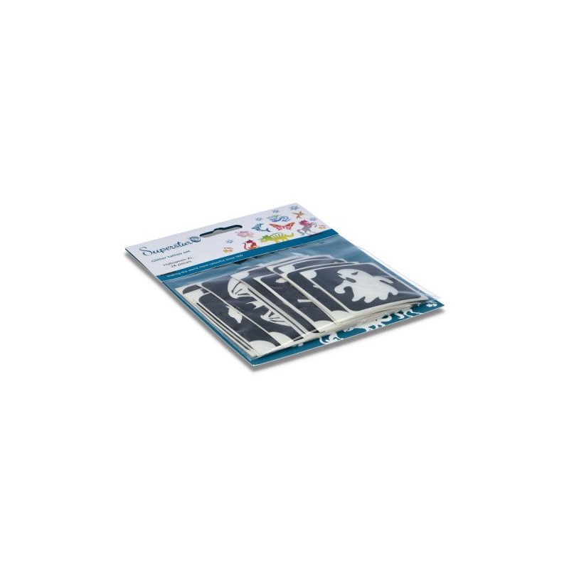 Superstar Glitzer-Tattoo-Set HALLOWEEN | 24 niedliche Schablonen