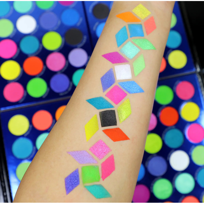 Rude Cosmetics | City of Neon Lights - 24 Vibrant Pigment & Eyeshadow Palette