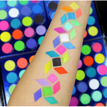 Rude Cosmetics | City of Neon Lights - 24 Vibrant Pigment & Eyeshadow Palette