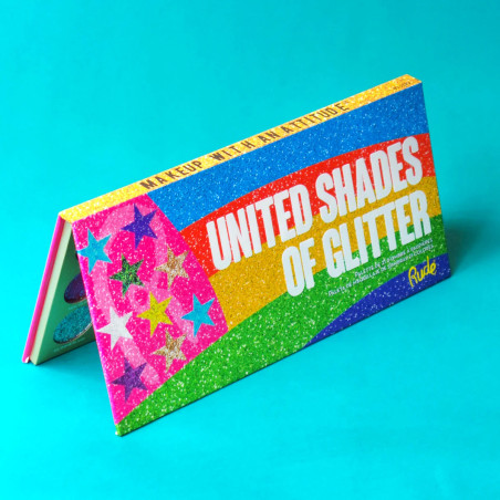 Rude United Shades of Glitter - 21 Pressed Glitter Eyeshadow Palette