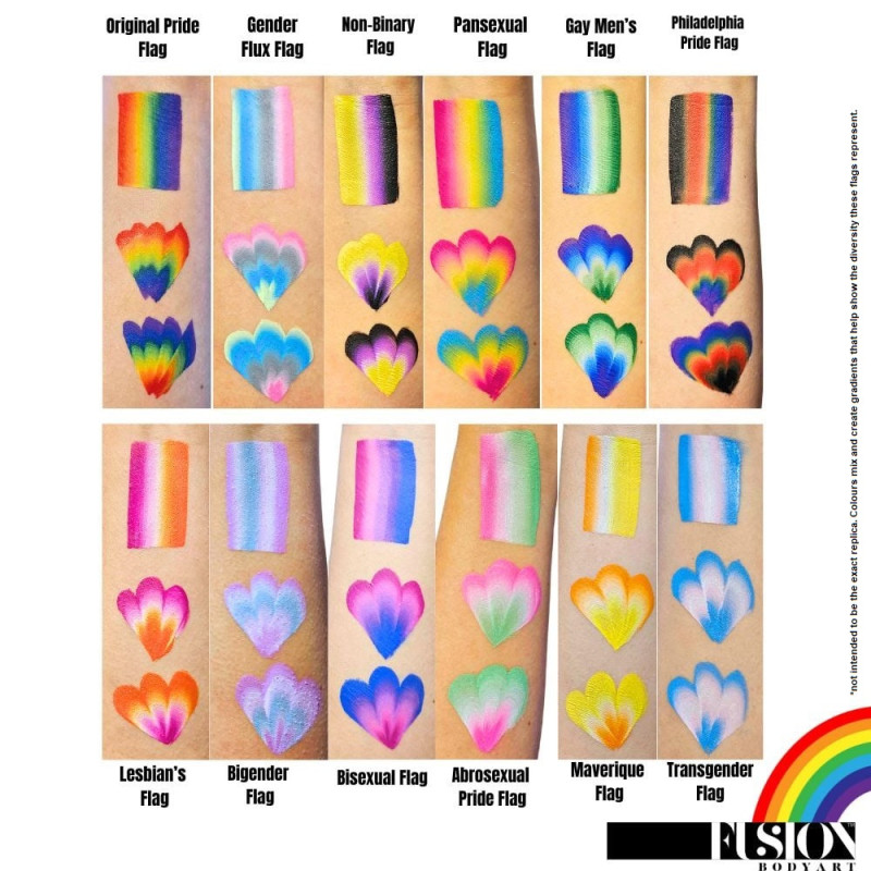 Fusion Body Art Palette – PRIDE Edition